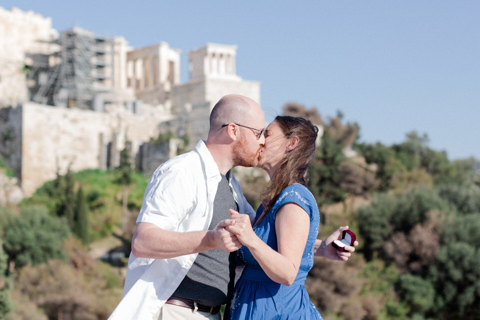 Surprise Wedding Proposal in Athens